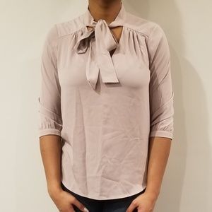 Monteau Women's Tie-Neck Blouse